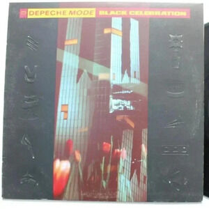 Depeche Mode: Black Celebration LP Sire RECORDS Embossed Lyric Sheet US 1986 NM